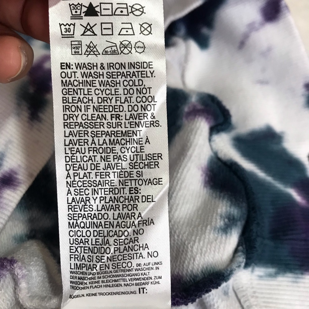 Element Seal BP TD Hoodie Men’s Sz L Tie Dye Multicolor Kangaroo Pocket Pullover - Picture 7 of 16